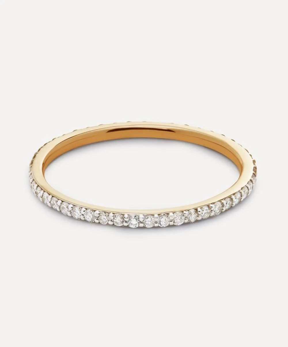 Monica Vinader Rings^14ct Gold Skinny Eternity Ring