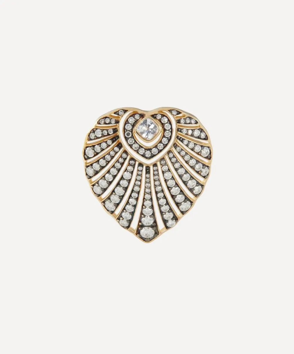 By Pariah Charms & Pendants|Charms & Pendants^14ct Gold Small Aurora Diamond Pendant