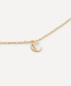 Monica Vinader Necklaces^14ct Gold Small C Initial Pendant Necklace