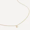 Monica Vinader Necklaces^14ct Gold Small D Initial Pendant Necklace