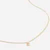 Monica Vinader Necklaces^14ct Gold Small E Initial Pendant Necklace