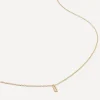 Monica Vinader Necklaces^14ct Gold Small I Initial Pendant Necklace