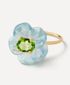 Sophie Joanne Rings|Rings^14ct Gold Small Island Flower Pendant