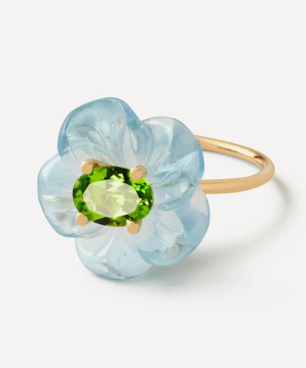 Sophie Joanne Rings|Rings^14ct Gold Small Island Flower Pendant