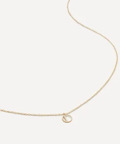 Monica Vinader Necklaces^14ct Gold Small O Initial Pendant Necklace