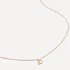 Monica Vinader Necklaces^14ct Gold Small R Initial Pendant Necklace