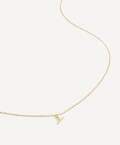 Monica Vinader Necklaces^14ct Gold Small X Initial Pendant Necklace