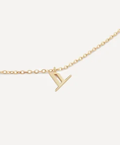 Monica Vinader Necklaces^14ct Gold Small X Initial Pendant Necklace