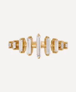 Artemer Rings|Rings^18ct Gold Spaced Needle Baguette Diamond Ring
