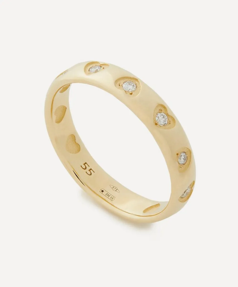 Liberty Rings|Rings^9ct Gold Spring Love Diamond Ring