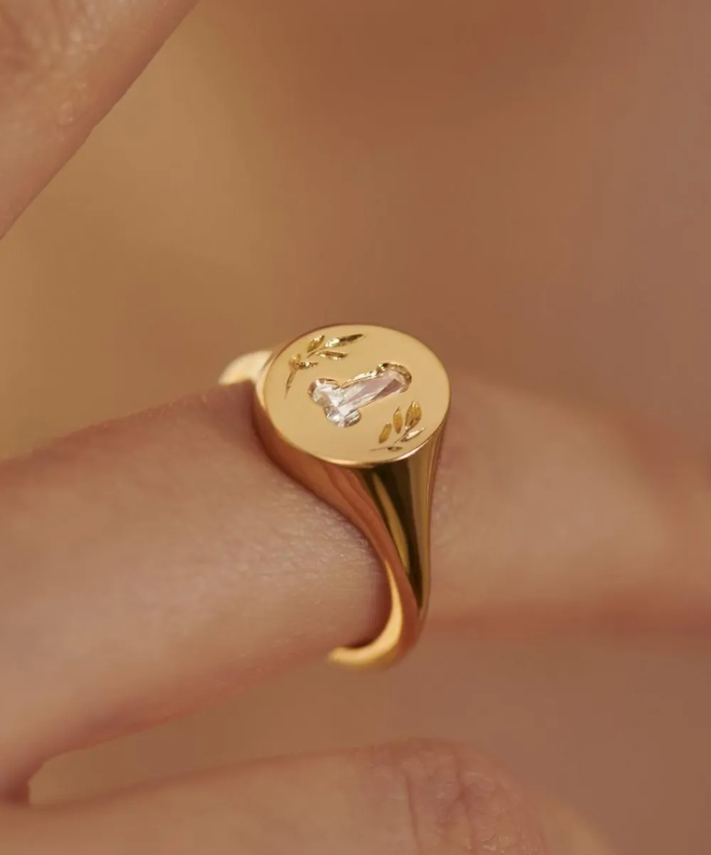 Artemer Rings|Rings^18ct Gold Statement Signet Ring