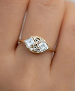 Artemer Rings|Rings^18ct Gold Step Cut Engagement Ring