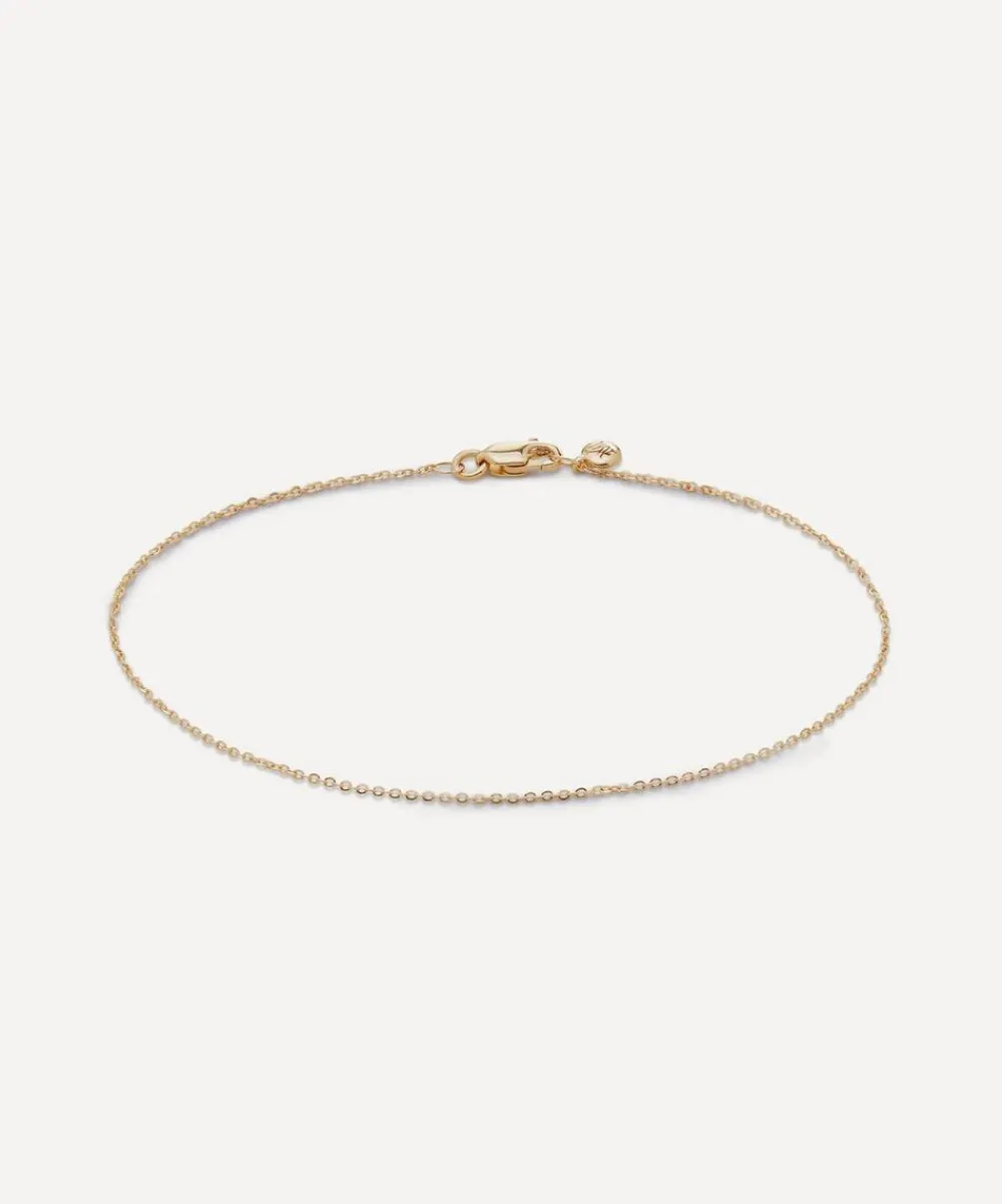 Monica Vinader Bracelets^14ct Gold Super Fine Chain Bracelet