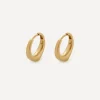 Nada Ghazal Earrings|Earrings^18ct Gold The Arch Pure Huggie Hoop Earrings