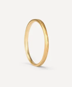 Satomi Kawakita Rings|Rings^18ct Gold Thin Hammered Band Ring