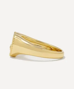 Yvonne Léon Rings|Rings^9ct Gold Tigers Eye Baby Heart Signet Ring