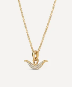 Dinny Hall Charms & Pendants^9ct Gold Toro Diamond Pendant Necklace