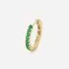 Liberty Earrings|Earrings^9ct Gold Tsavorite Rainbow Mini Creole Single Hoop Earring