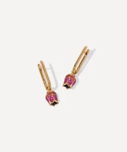 Annoushka Earrings|Earrings^18ct Gold Tulip and Knuckle Hoop Earrings