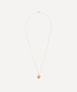 Celine Daoust Necklaces|Necklaces^14ct Gold Twin Flame Dangling Heart Moonstone Pendant Necklace