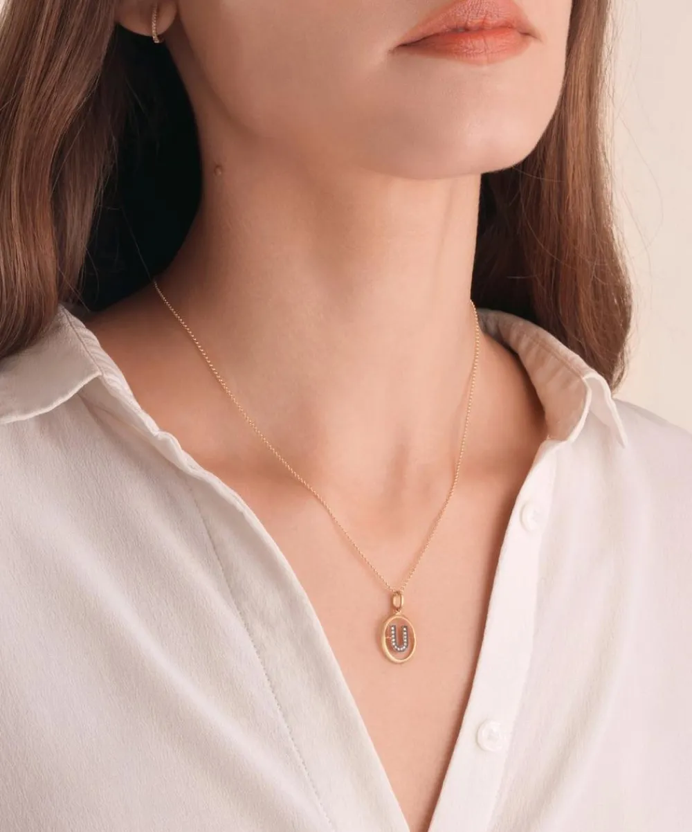 Annoushka Charms & Pendants|Charms & Pendants^18ct Gold U Diamond Initial Pendant