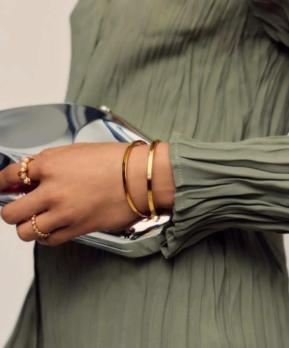 Missoma Bracelets^18ct Gold Vermeil Silver Classic Hinged Bangle Bracelet