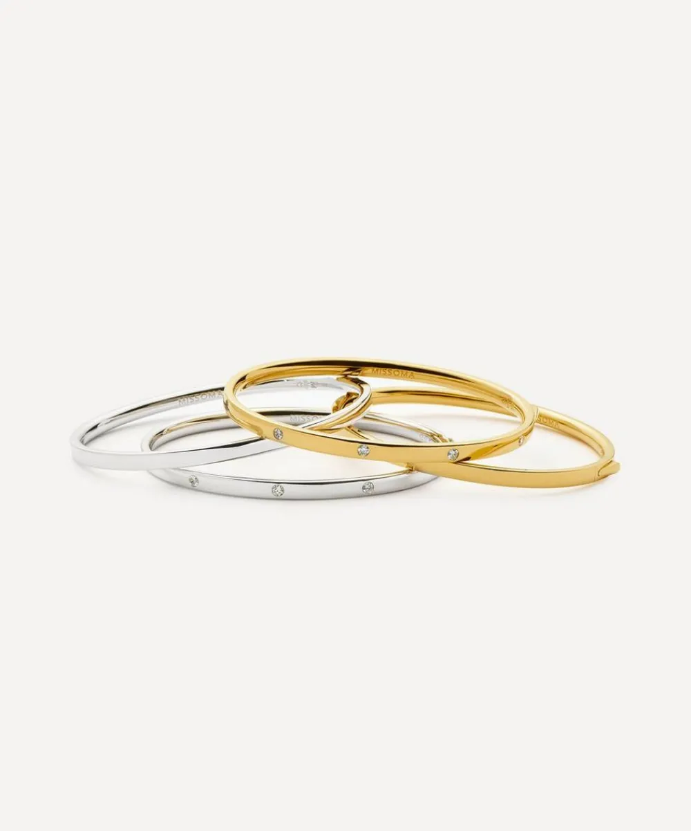 Missoma Bracelets^18ct Gold Vermeil Silver Classic Hinged Bangle Bracelet