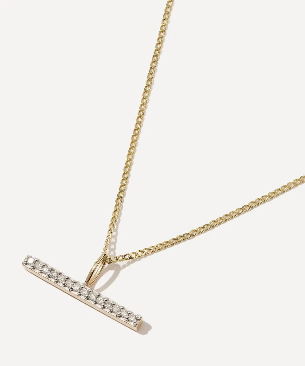 Otiumberg Necklaces^9ct Gold Vestige Diamond Toggle Pendant Necklace