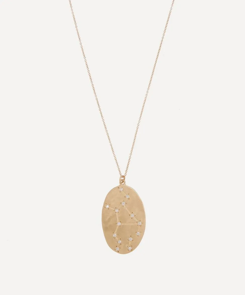 Brooke Gregson Necklaces|Necklaces^14ct Gold Virgo Astrology Diamond Necklace