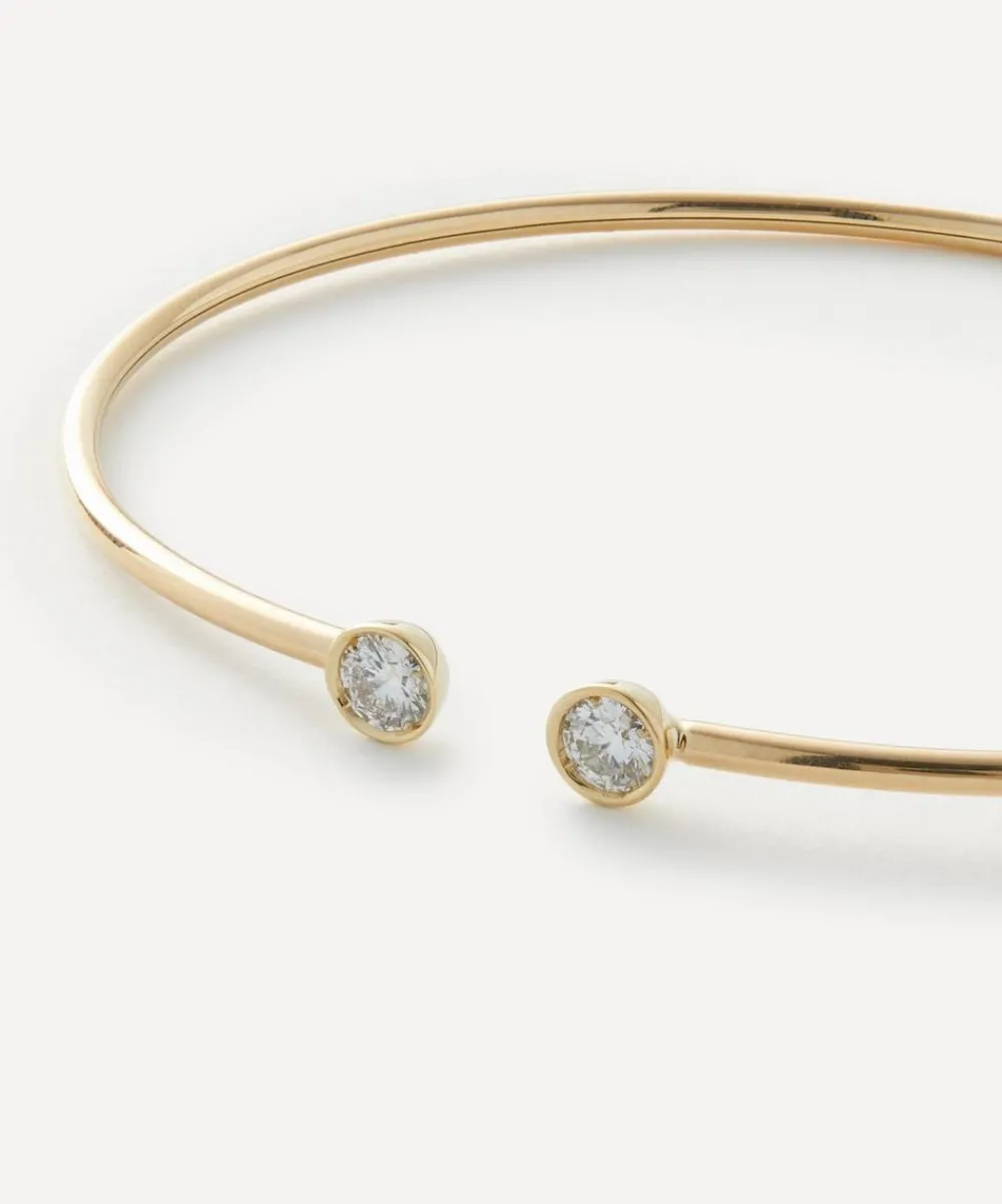 Liberty Bracelets|Bracelets^18ct Gold Voti Diamond Cuff Bracelet