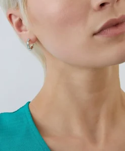 Liberty Earrings|Earrings^9ct Gold Waterfall Blue Swiss Topaz Hoop Earrings