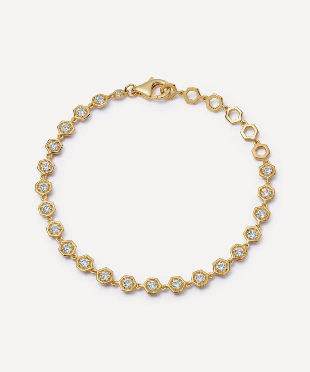 Astley Clarke Bracelets^18ct Gold White Sapphire Deco Tennis Bracelet