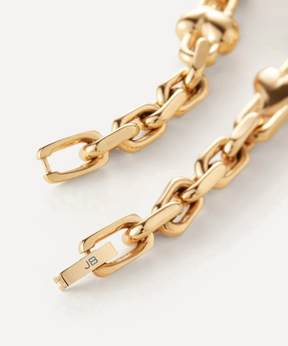 JENNY BIRD Bracelets|Bracelets^14ct Gold-Plated Art Heart Chain Bracelet