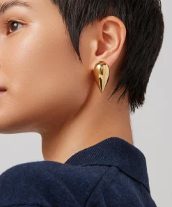 JENNY BIRD Earrings|Earrings^14ct Gold-Plated Art Heart Puff Earrings