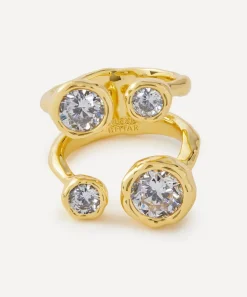 Alexis Bittar Rings^14ct Gold-Plated Asterales Open Ring