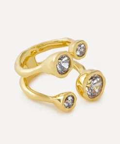 Alexis Bittar Rings^14ct Gold-Plated Asterales Open Ring