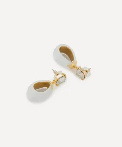 Alexis Bittar Earrings^14ct Gold-Plated Bonbon Crystal Lucite Teardrop Earrings