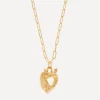 Alighieri Necklaces^24ct Gold-Plated Bronze Lovers Pact Pendant Necklace