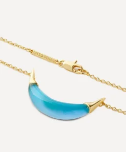 Alexis Bittar Necklaces^14ct Gold-Plated Capped Crescent Lucite Pendant Necklace