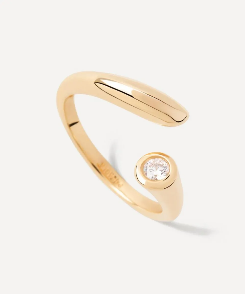 PDPAOLA Rings^18ct Gold-Plated Caramelle Ring