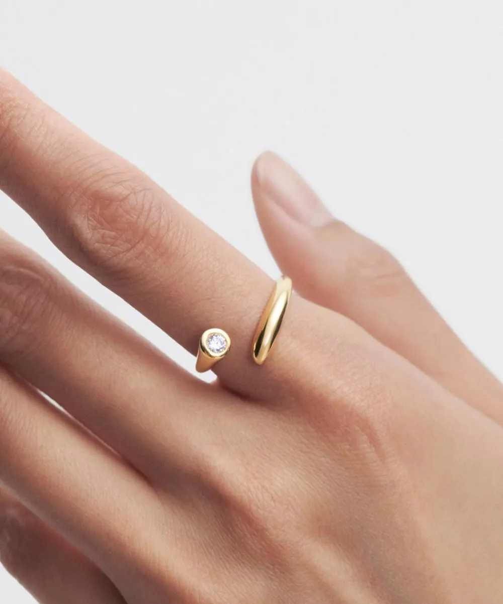 PDPAOLA Rings^18ct Gold-Plated Caramelle Ring