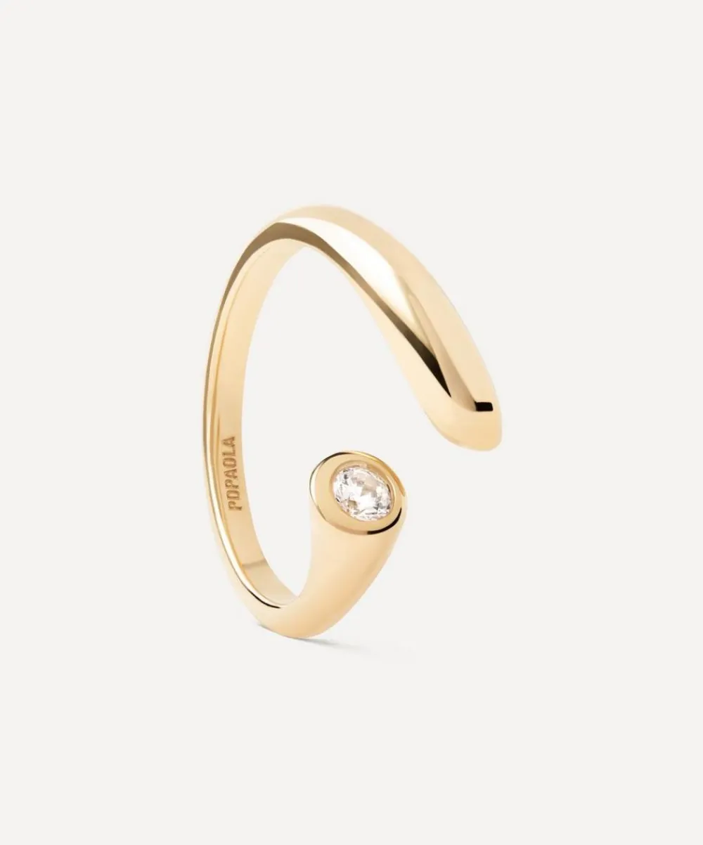 PDPAOLA Rings^18ct Gold-Plated Caramelle Ring