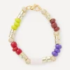 Martha Calvo Bracelets^14ct Gold-Plated Colore Bead Bracelet