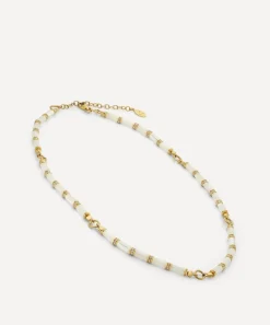 Laura Vann Necklaces^18ct Gold-Plated Column Mother of Pearl Bead Necklace