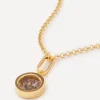 Rachel Jackson Necklaces^22ct Gold-Plated Deco Sun January Birthstone Pendant Necklace
