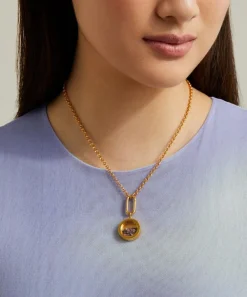 Rachel Jackson Necklaces^22ct Gold-Plated Deco Sun January Birthstone Pendant Necklace