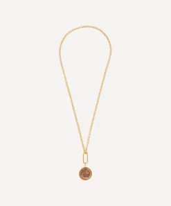 Rachel Jackson Necklaces^22ct Gold-Plated Deco Sun January Birthstone Pendant Necklace