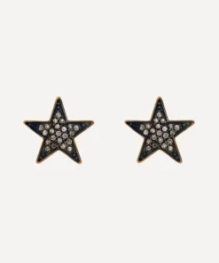 Kirstie Le Marque Earrings^9ct Gold-Plated Diamond Chunky Star Stud Earrings