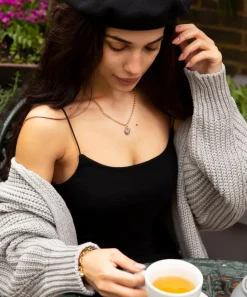 Kirstie Le Marque Necklaces^9ct Gold-Plated Diamond Cushion Heart Pendant Necklace