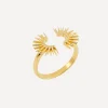 Rachel Jackson Rings^22ct Gold-Plated Electric Goddess Adjustable Ring
